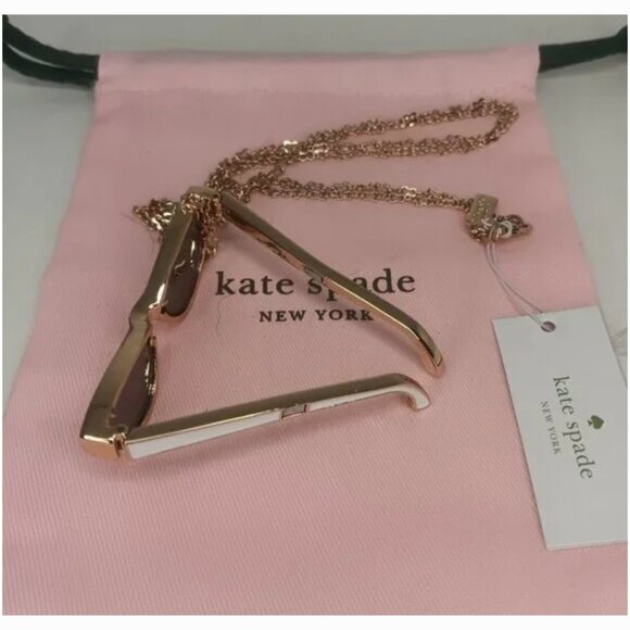 KATE SPADE NY MADE IN THE SHADE SUNGLASSES NECKLACE - Picture 3 of 9